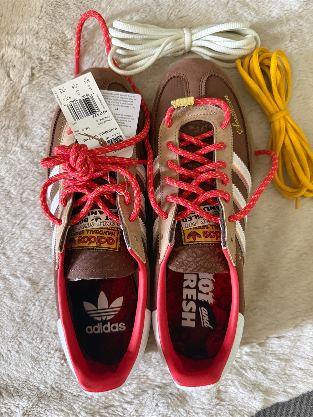 adidas Limited Edition Handball Spezial Fresh Rags Hot Boiled Peanuts Shoes